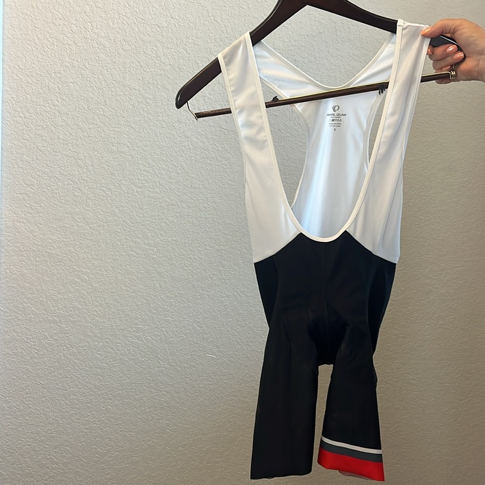 Pearl Izumi Black and White Fitted Bib